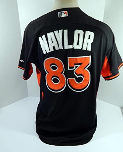 Miami Marlins Josh Naylor 83 Igra je koristila Black Jersey Batting Practing ST 48 5 - Igra korištena MLB dresova