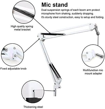 Postolje za mikrofon s pop filtrom-postolje za mikrofon obloženo pjenom, vjetrobransko staklo kompatibilno je s mikrofonom s MIC-a