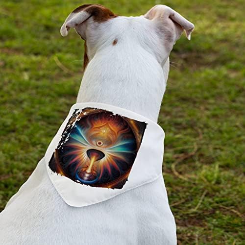Mandala Print Pet Bandana Collar - Kaleidoskop šal šal - Šarena psa bandana - XL