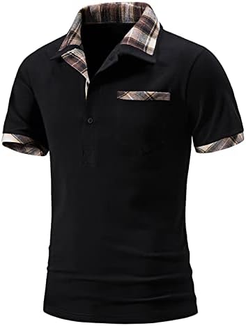 Nidie muški golf polo mišićni mišićni rukav kratki rukavi golf košulja pamučna golf polo majica osnovna dizajnirana