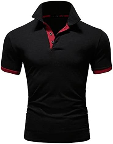 Ymosrh muške polo majice muške kratke rukave ležerne vitke majice kontrastna boja za patchwork majice golf majice