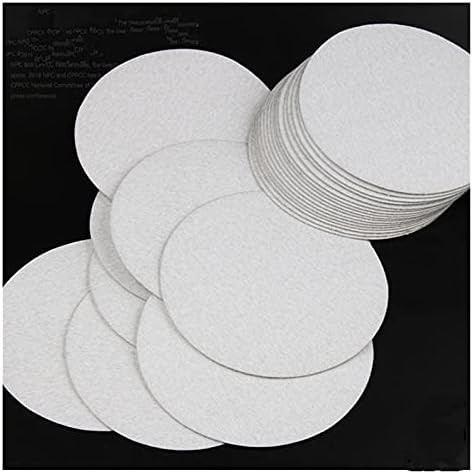 Poliranje, brusni papir 20 4-inčni 100 mm bijeli okrugli suhi brusni diskovi, brusni papar.