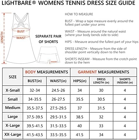Lightbare ženska teniska haljina s ugrađenim grudnjakom i odvojive kratke hlače Podesive naramenice UPF 50+ Quick Dry