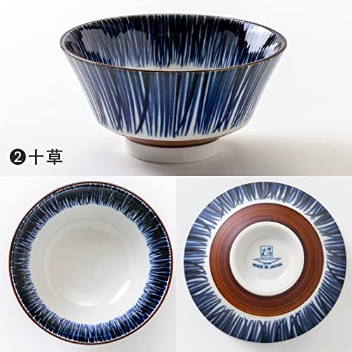 Minorutouki Mino Ware grafički zdjela Tokusa set od 2, φ5.91 × H277.56IN 10.71oz napravljen u Japanu
