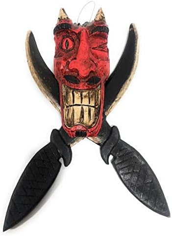Tikimaster škakljiva đavolska glava w/cross mačevi 15 - gusarski dekor | kng21050