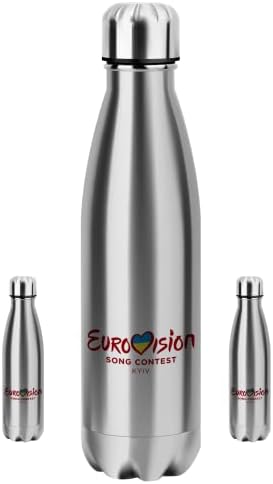 Kyiv Euro Vision Pjesma Natjecanje Ukrajina ratna boca s vodom boca 16 oz kantina Termos poklon, za planinarenje smiješnog poklona
