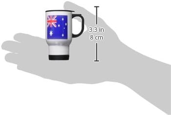 3Drose Australian Flag nehrđajući čelik, putnička šalica, 14 unci