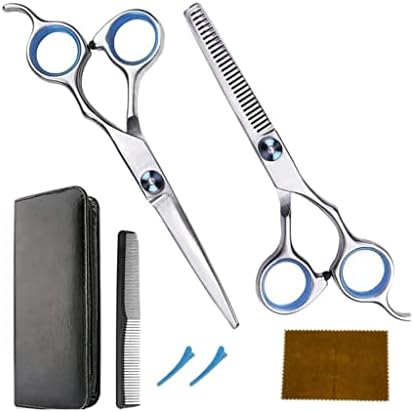 ZCMEB frizerski škari set, profesionalne škare za stanjivanje i oštre frizerske škare kućni komplet za rezanje kose