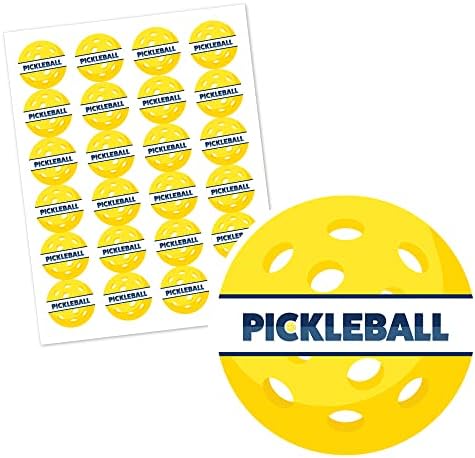 Velika točka sreće, okupimo se-Pickleball-rođendan ili umirovljenje, kružne naljepnice-ukupno 24 komada