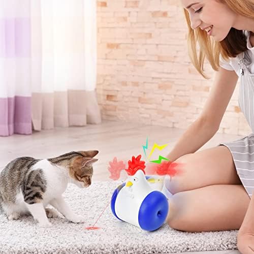 Interaktivna mačja laserska igračka za unutarnje mačke, automatska mačja laserska igračka usb punjiva laserska pokazivača mačića Igračka