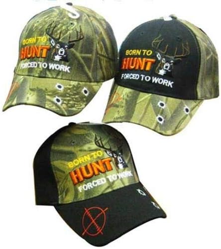 Pasati rođen u lovu prisiljen na posao lov na jelene kamuflažna vezena kapa šešir 9897