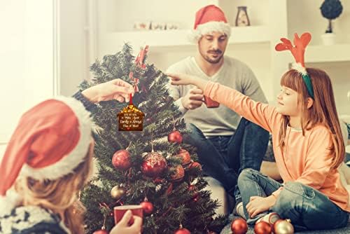 Waahome jedan pored drugog ili miljama Obitelj je uvijek blizu srčanih božićnih ukrasa Obiteljski ukrasi za ukrase za božićno drvce,