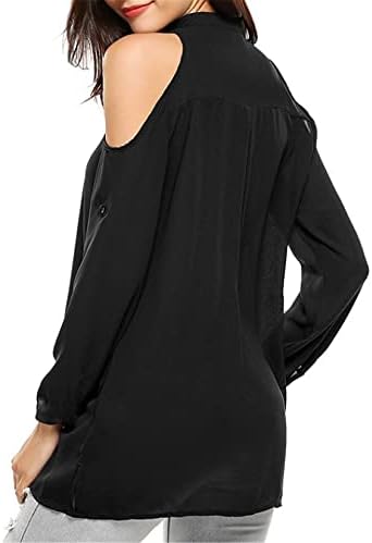 Andongnywell Ženska čvrsta boja V pulover za vrat gornji dio majice majice kratkih rukava majice majice