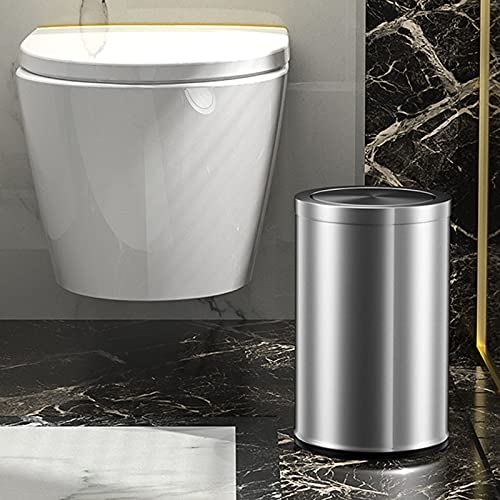 Kante za smeće kanta za smeće od nehrđajućeg čelika kanta za smeće s preklopnim poklopcem za kućanstvo kupaonica toalet kuhinja dnevni