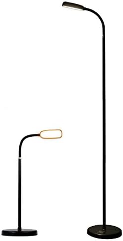 Bežična punjiva fleksibilna svjetiljka MBP / 2-u-1 stolna podna prilagodljiva | 3 boje Podesiva guska / glatko zatamnjenje / svjetiljka