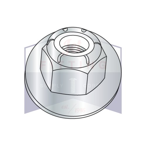 10-32 Nylon Insert Hex Lock Matica | Stil prirubnice | Čelik s niskim udjelom ugljika | Cinkiran