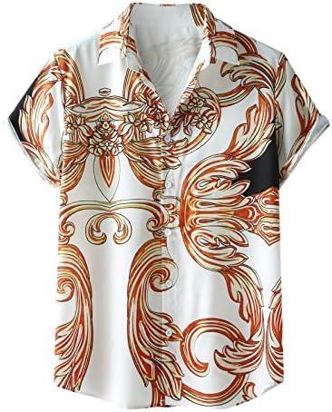 XXBR 2022 Nove muške košulje, Ljetni dizajner gumb kratkih rukava dolje spušteni grafički tiskani tiskani havajski košulje vrh gornji