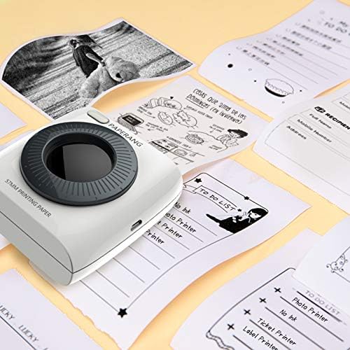 Jabey Pocket Printer, BT printer prijenosni termički pisač 300DPI za fotografiju Slika primitka Memo Napomena naljepnica naljepnica