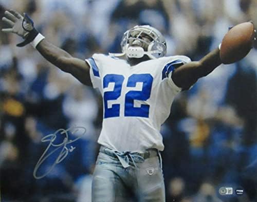 Emmitt Smith Hof Dallas kauboji potpisani/autogramirani 16x20 fotografija JSA 166150 - Autografirane NFL fotografije