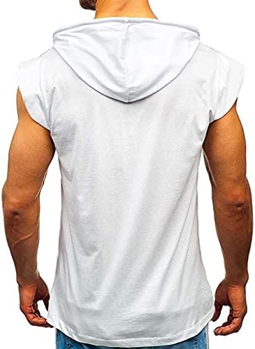 Muške majice bez rukava s kapuljačom-trenirke bez rukava za teretanu trening u teretani izgradnja mišića majice bez rukava bluze majice