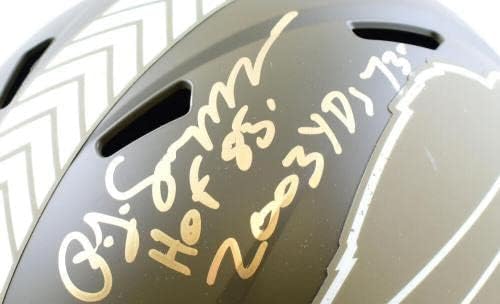 O. J. Simpson potpisao je račune za men / men / men,dvorišta.- _- NFL kacige s autogramima