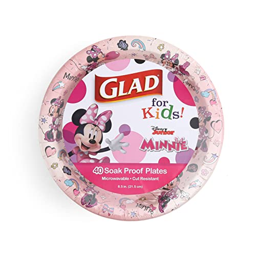 8,5 inča Minnie Mouse pink polka dot papirnati tanjuri / papirnati Tanjuri za svakodnevnu upotrebu, Dječji Tanjuri za grickalice |