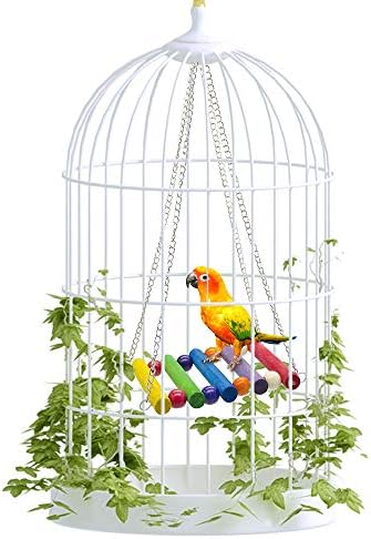 5 PCS Ptičje papige Swing igračke - viseće zvono za kućne ljubimce kavez viseće ljestvice za ptice za ptice igračke za ptice kaveze