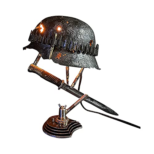 Povijest retro ratnih relikvija modeliranje svjetiljki 2021 Nova hladna kaciga noža za spajanje lampica za ukrase za ukrašavanje kuće
