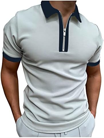 Ljetna majica kratkih rukava s ovratnikom s printom, Muška proljetna bluza s okruglim vratom, ležerna Muška bluza, Muške majice