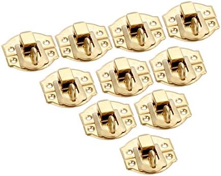 Hardware Cange šarka 10pcs Zlatna kutija za nakit za zaključavanje zasun za zaključavanje za zaključavanje za nakit za kockicu kofera