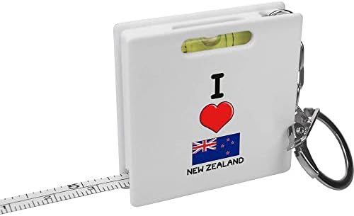 Mjerač vrpce za ključeve Volim Novi Zeland / alat za mjerenje razine duha