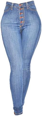 Adongnywell traperice s visokim strukom za žene visoko utemeljene osnovne rastezljive mršave ladijske hlače s hlačama s patentnim zatvaračem