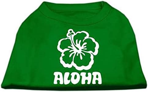 Mirage proizvodi za kućne ljubimce Aloha cvjetna košulja za ispis, velika, zelena