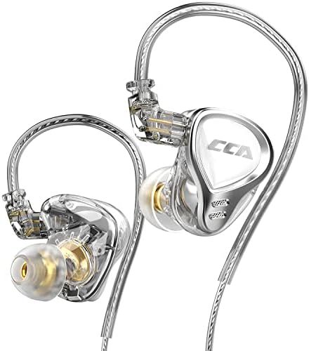 CCA CA16PRO UN-EUR MOnira slušalice, 7BA+1DD hibridne slušalice uravnotežene armature hifi stereo iem ožičene uši s odvojivim kabelom