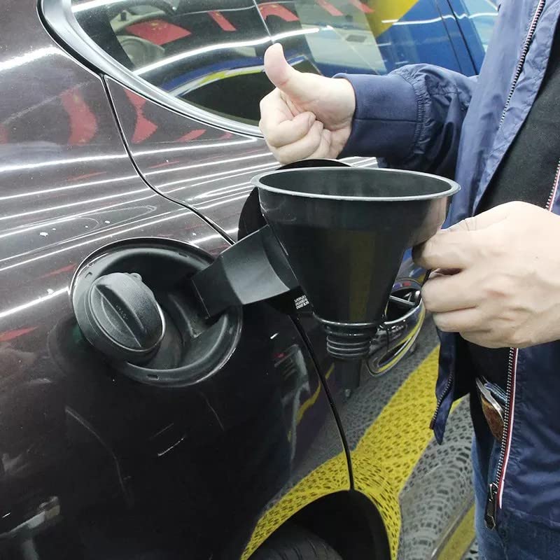 Lijevak za gorivo sa širokim otvorom i ručkom-veliki plastični lijevci za automobile, dugi fleksibilni nastavak izljeva, uklonjivi