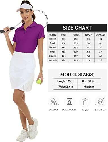 Mofiz ženska UPF 50+ kratkih rukava za golf tenis polo majica Zip up hlađenje košulja za kuglanje brza suha vježba aktivna majica