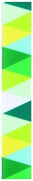 Dizajn dizajn 231-10022 Zeleni i žuti trokut Grosgrain Premiere vrpca, 0,63 inča