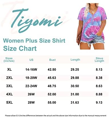Majica veličine plus za žene, široka ležerna bluza kratkih rukava, mekani vrhovi s printom, jednobojne košulje od 5 do 14 do 28