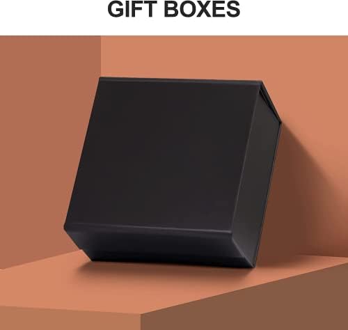 Mala poklon kutija 2pcs 4nd4nd2inch sklopiva crna kutija s magnetskim poklopcem mala veličina poklon kutija za bombone set za Valentinovo