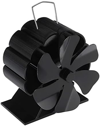 ; Crni kamin 5,6 toplinski štednjak s ventilatorom plamenik na drva ekološki tihi ventilator za dom učinkovita raspodjela topline