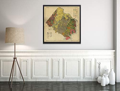 1915. Karta | Virginia, list županija Fairfax-Alexandria, karta tla | Aleksandrija | Arlington