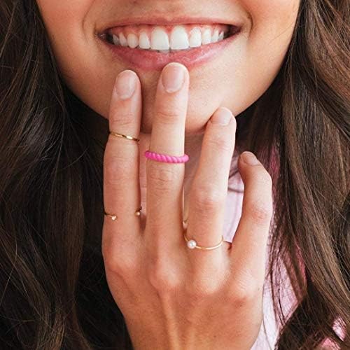Prstenovi – pleteni silikonski zaručnički prsten koji se može graditi-hipoalergenski muški zaručnički prsten koji se može graditi-udoban