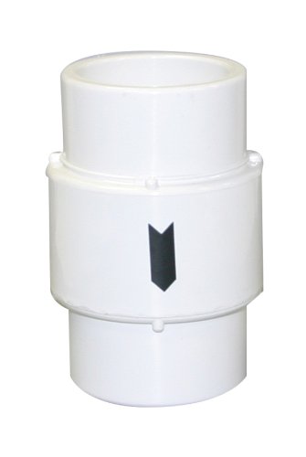 Nepovratni ventil za zrak od PVC-a od 200 do 15 inča, bijeli, 1-1/2 s kliznim 2 priključkom za cijev