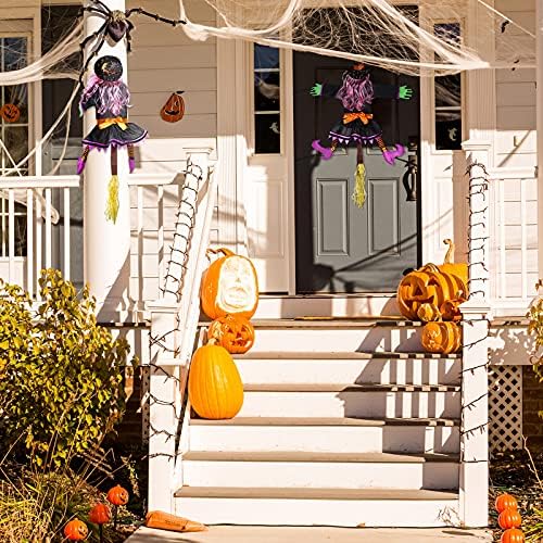 Viseće rušenje vještica vrata trijema ukras stabala srušila je vješticu Halloween Crash Witch Outdoor Halloween Dekoracija za Halloween