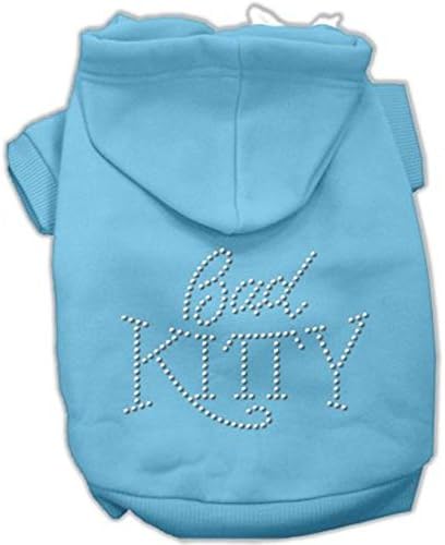Mirage Pet Products 20-inčni loš kitty rinestud hoodie, 3x-veliki, baby plava