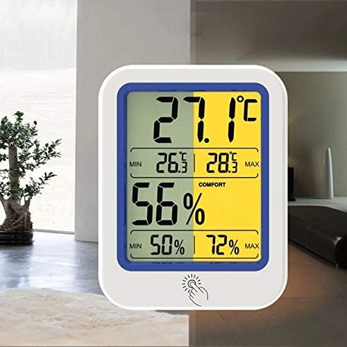Mjerač temperature i vlažnosti BBC termometar za suhu vlagu higrometar s pozadinskim osvjetljenjem senzor s velikim LCD zaslonom