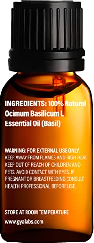 Esencijalno ulje bosiljka i kadulja ulje - GYA Labs Napetost ublažavanje ublažavanja stresne glavobolje - čiste terapijske esencijalne