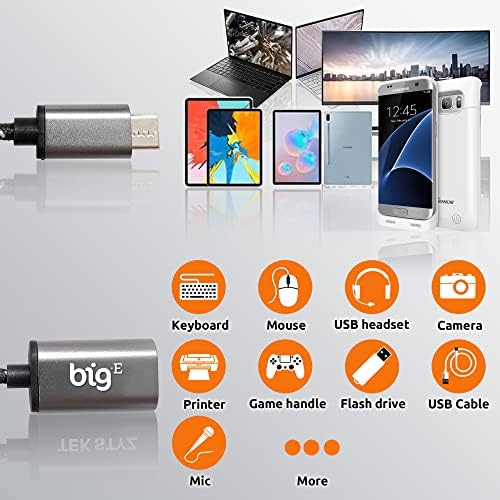 Big-E USB C na USB 3.0 Ženski OTG adapter kompatibilan s vašim Xiaomi M2010J19CG za puni USB u GO Pleted Thunderbolt 3 na konektoru