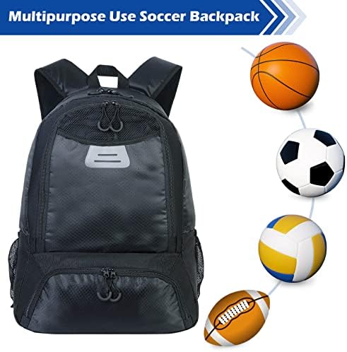 G Gatrial Youth Soccer Bag Bag-Boys Girls Nogometni ruksak i torbe za košarku, odbojku i nogomet, uključuje zasebno odjeljak za odjeljak