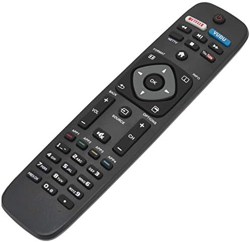 AIDITIYMI NH500UP Replace Remote Control fit for Philips TV HDTV 50PFL5601/F7 65PFL5602/F7 55PFL5602/F7 50PFL5602/F7 43PFL5602/F7 32PFL4902/F7